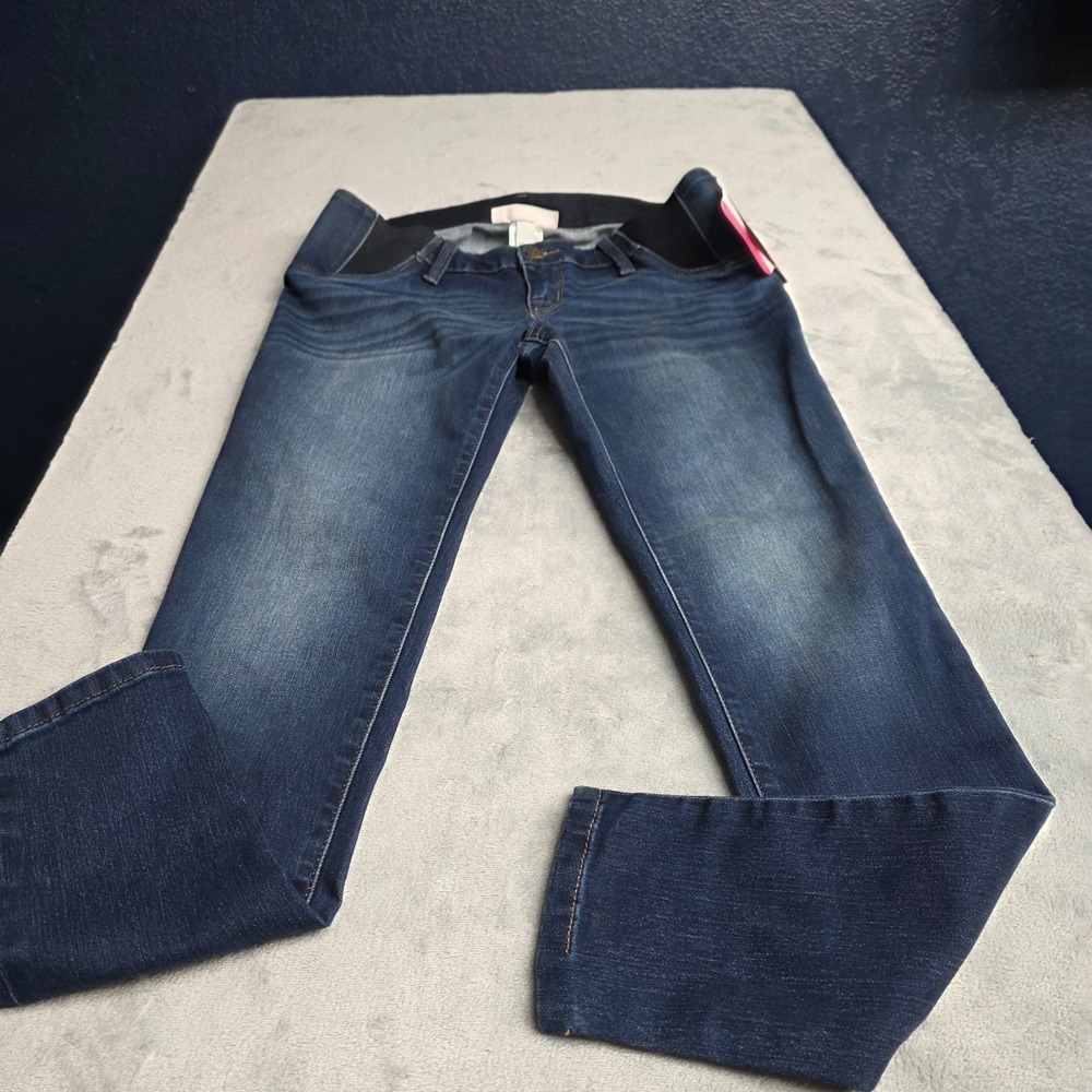 Isabel Maternity by Ingrid‎ & Isabel Skinny Jeans Blue Medium Wash Stretch-NWT